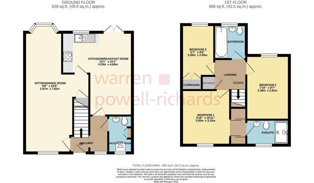 3 bedroom semi-detached house to rent - floorplan