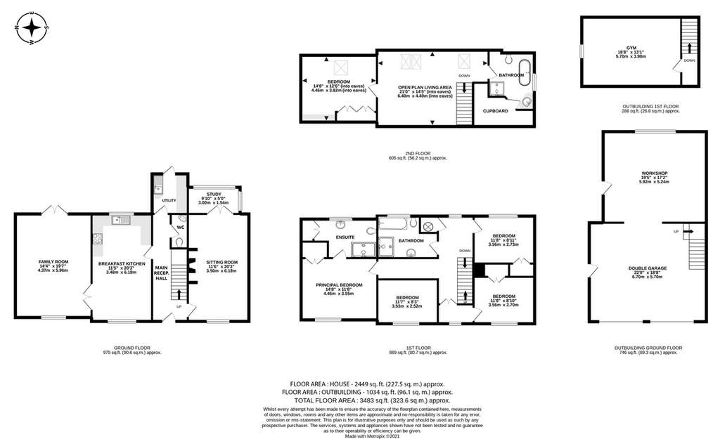 5 bedroom detached house for sale - floorplan