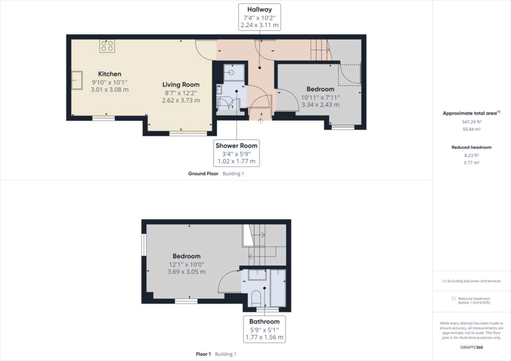 2 bedroom mews house to rent - floorplan