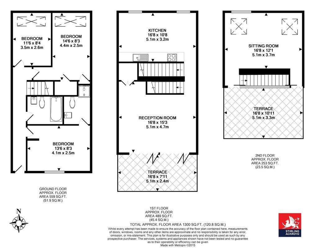 3 bedroom house to rent - floorplan