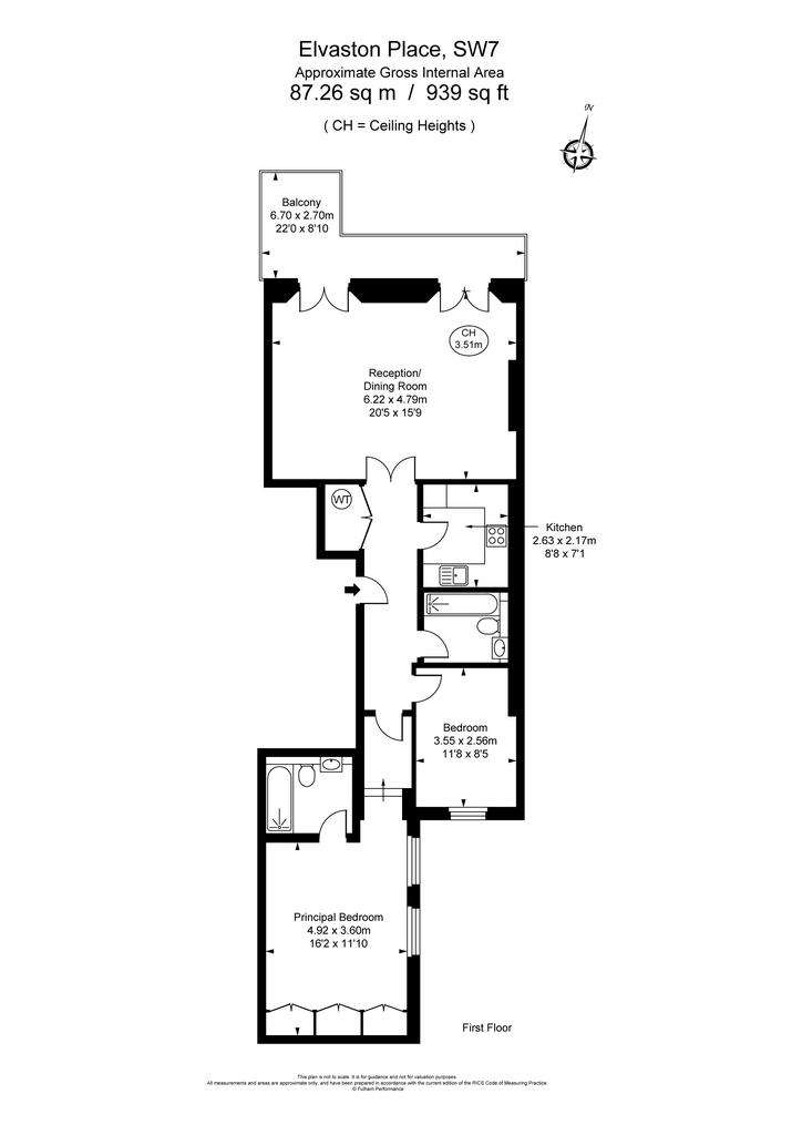 2 bedroom flat to rent - floorplan