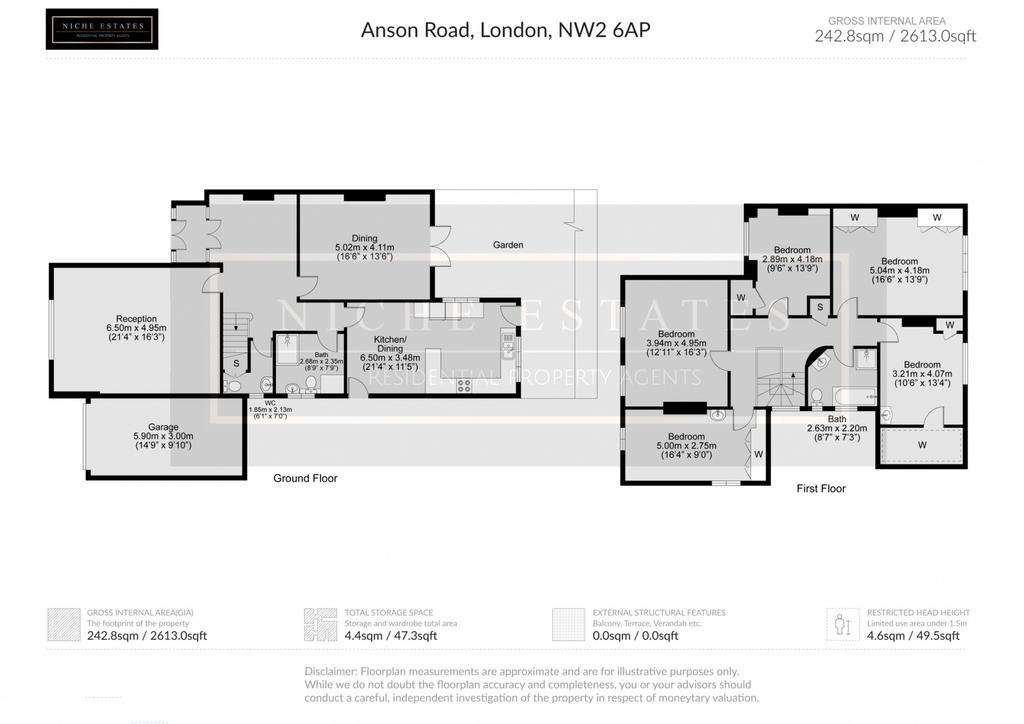 5 bedroom semi-detached house to rent - floorplan