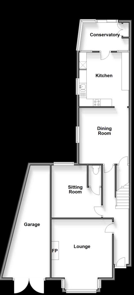 4 bedroom semi-detached house for sale - floorplan