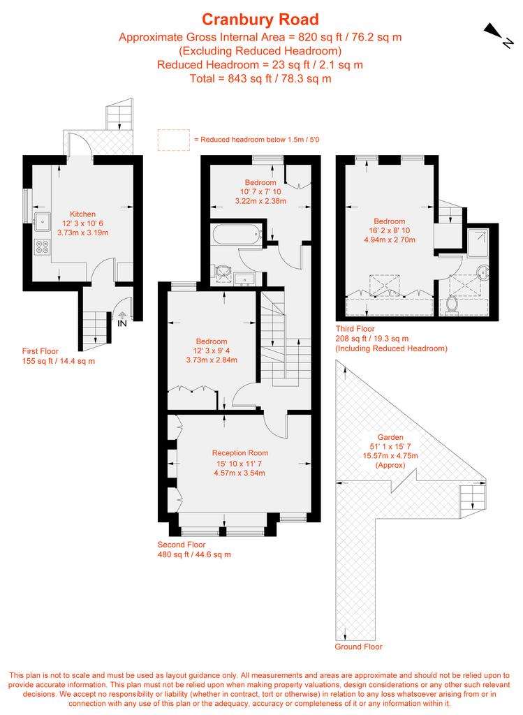 3 bedroom flat to rent - floorplan