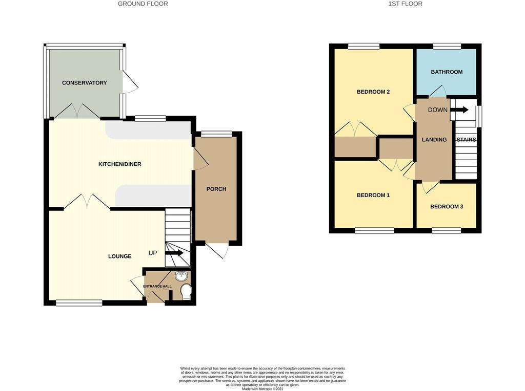 3 bedroom end of terrace house to rent - floorplan