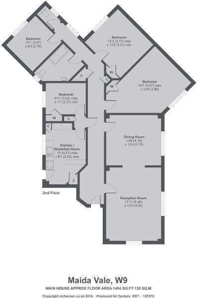 4 bedroom flat to rent - floorplan