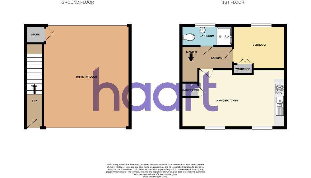 1 bedroom flat to rent - floorplan