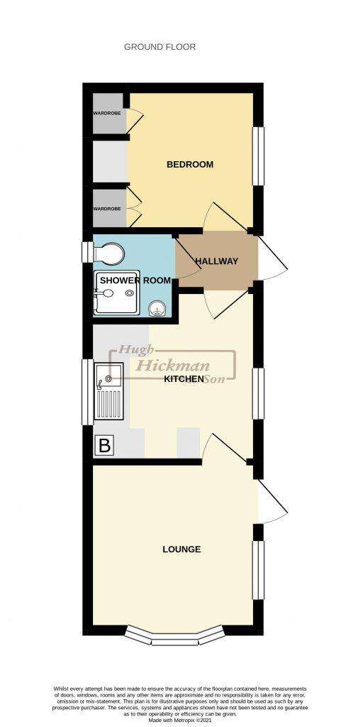 1 bedroom park home for sale - floorplan