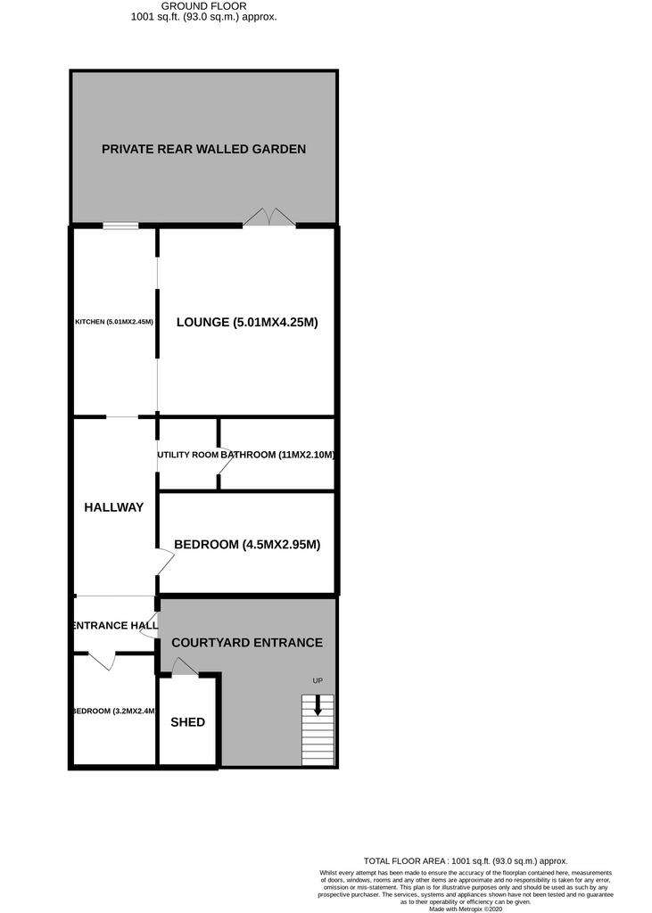 2 bedroom flat to rent - floorplan