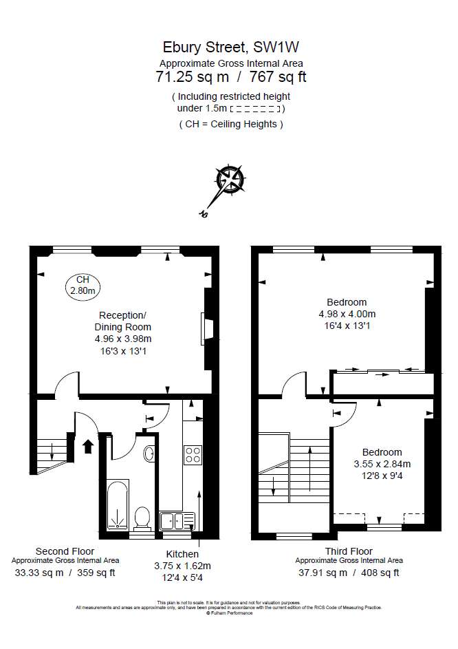 2 bedroom flat to rent - floorplan