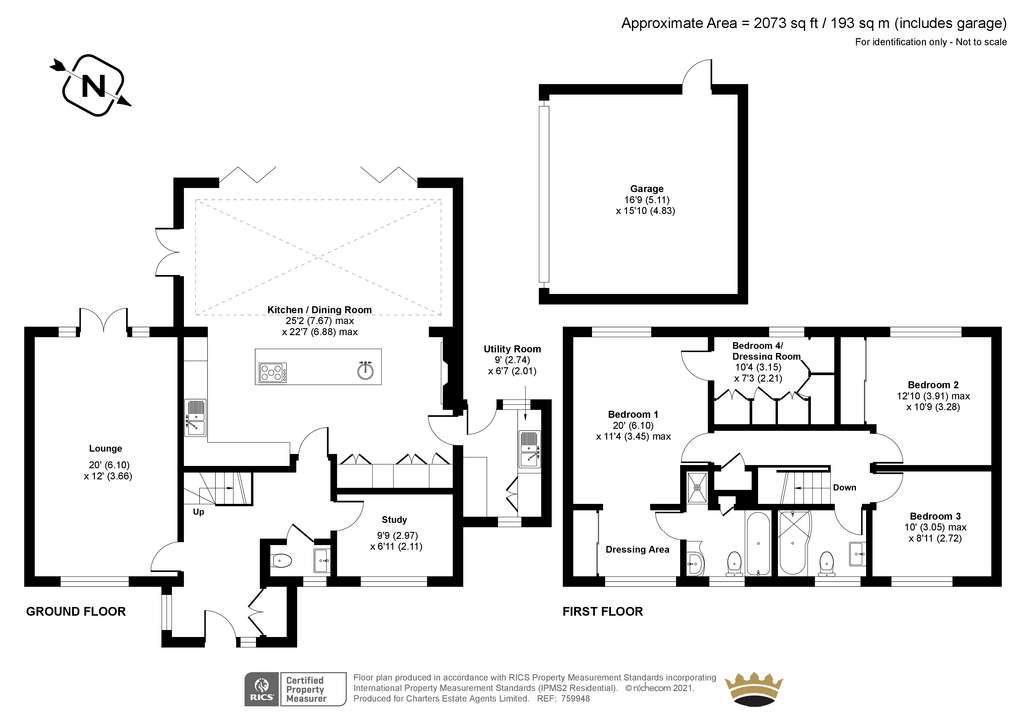 4 bedroom detached house for sale - floorplan