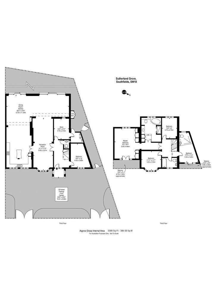 5 bedroom detached house to rent - floorplan