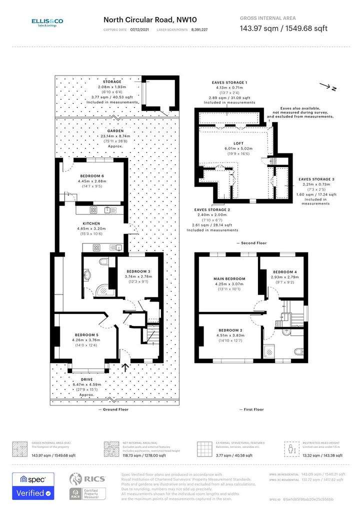 6 bedroom semi-detached house to rent - floorplan