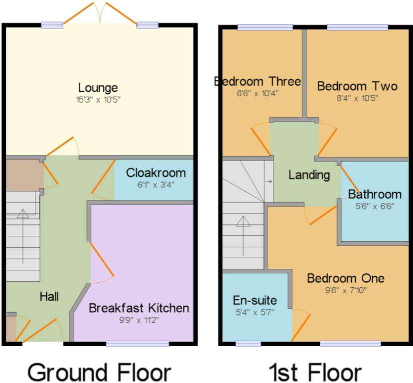 3 bedroom terraced house to rent - floorplan