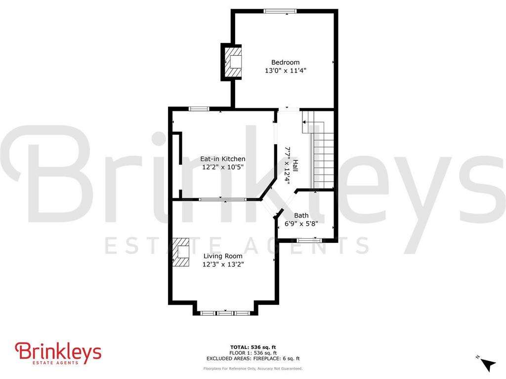 1 bedroom flat to rent - floorplan