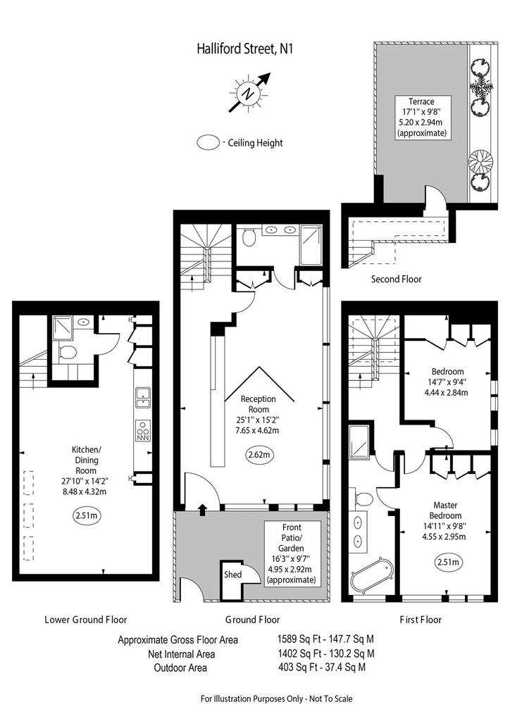 3 bedroom terraced house to rent - floorplan