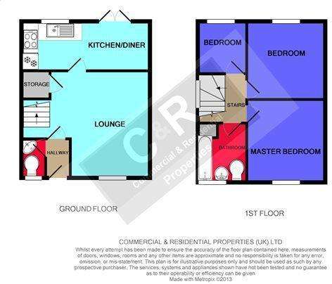 3 bedroom semi-detached house to rent - floorplan