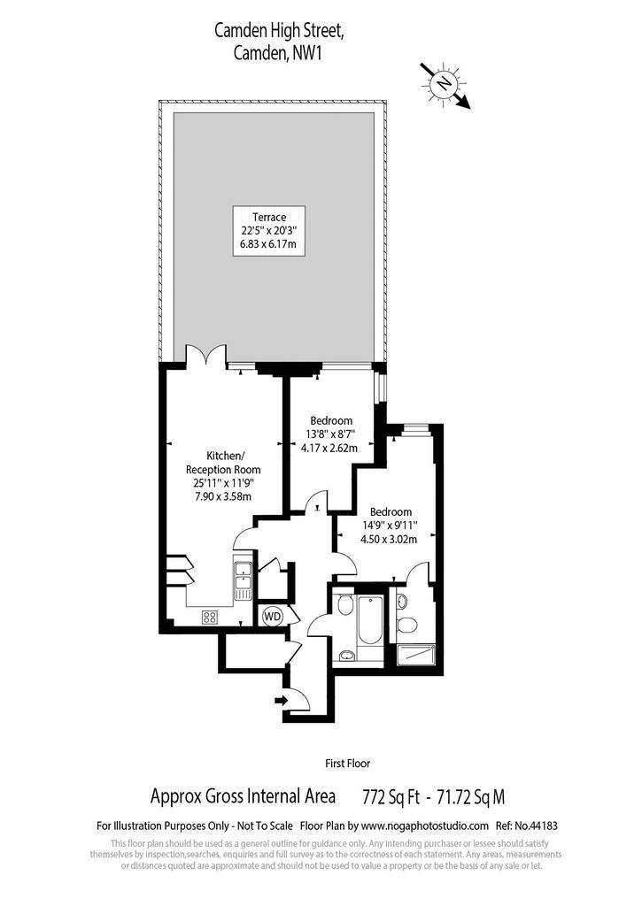 2 bedroom flat for sale - floorplan