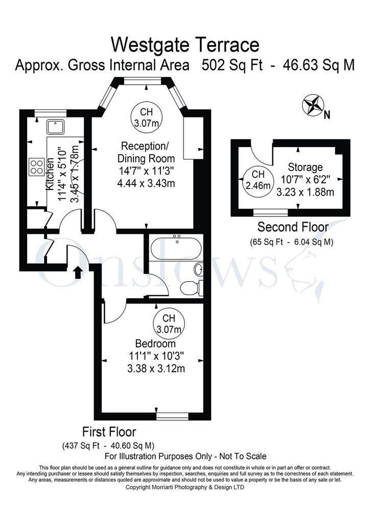 1 bedroom flat to rent - floorplan