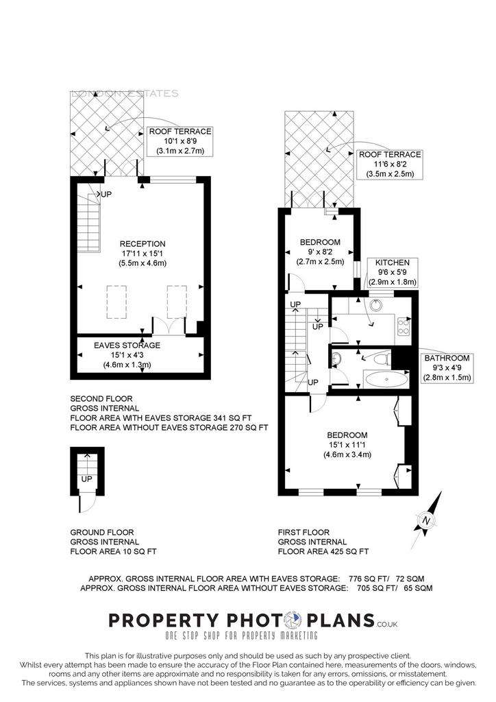 2 bedroom maisonette to rent - floorplan