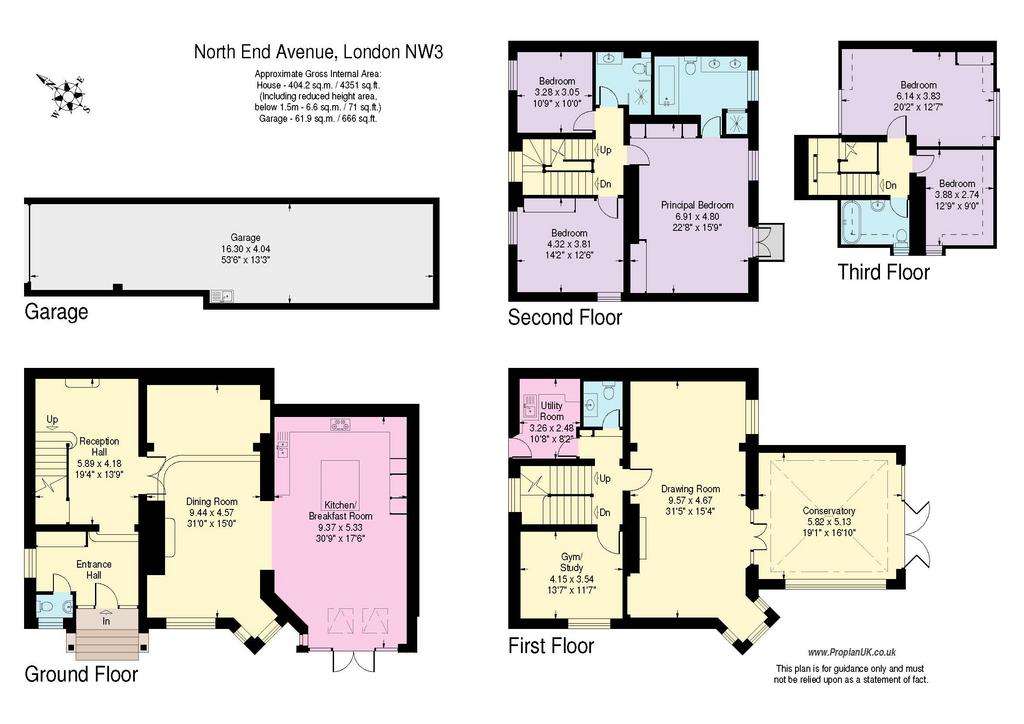 6 bedroom semi-detached house for sale - floorplan