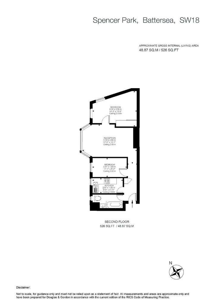 2 bedroom flat for sale - floorplan