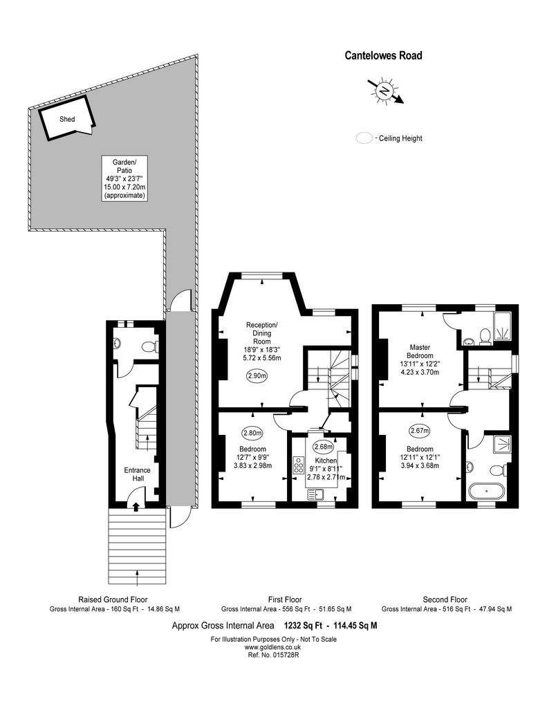 3 bedroom maisonette to rent - floorplan