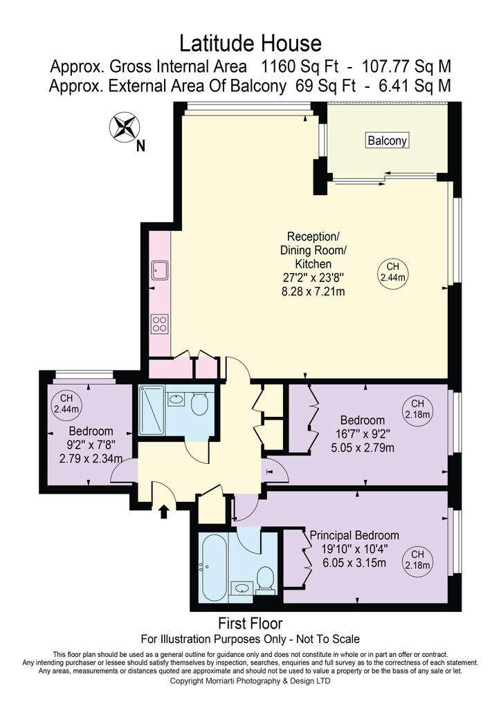 3 bedroom flat to rent - floorplan