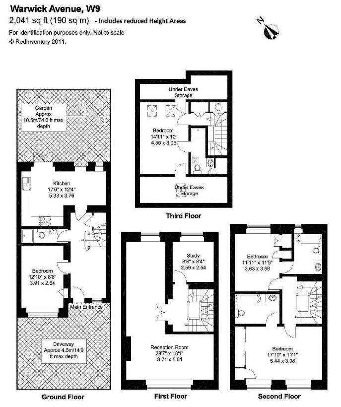 5 bedroom terraced house to rent - floorplan