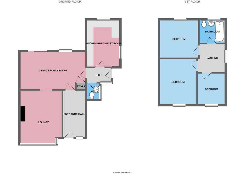 3 bedroom semi-detached house to rent - floorplan