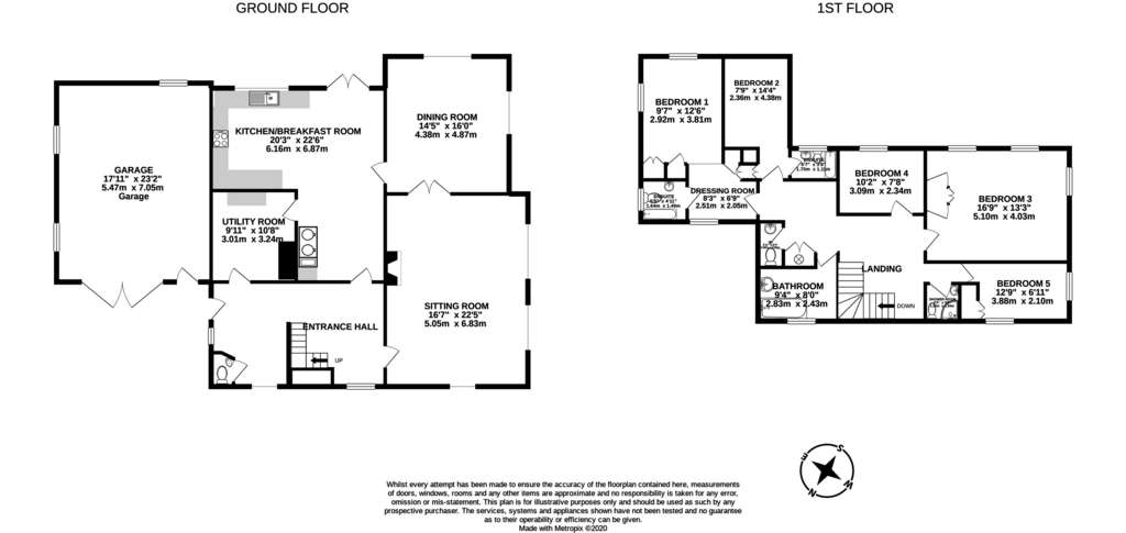 5 bedroom farm house to rent - floorplan