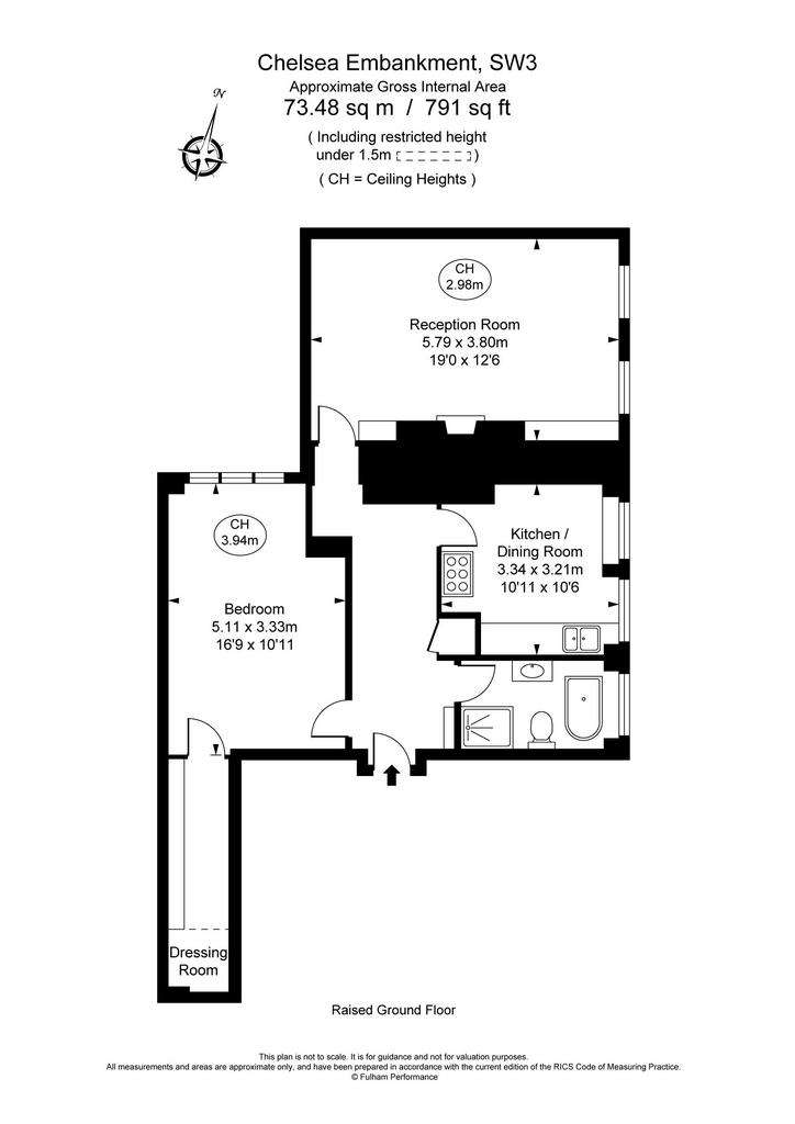 1 bedroom flat to rent - floorplan