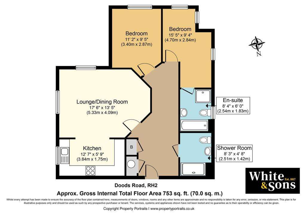 2 bedroom flat for sale - floorplan