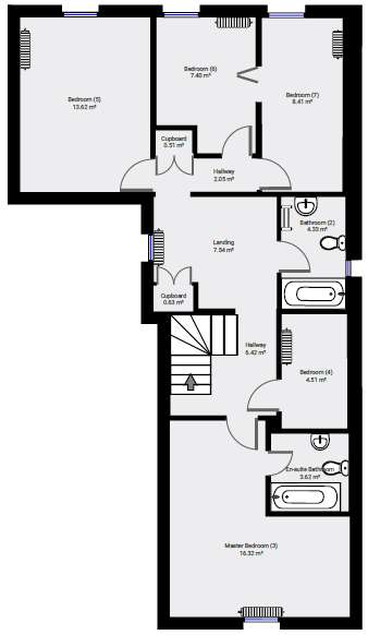 7 bedroom house for sale - floorplan