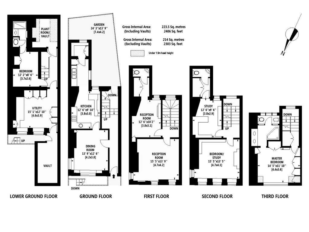 4 bedroom semi-detached house to rent - floorplan