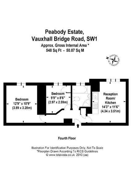 2 bedroom flat to rent - floorplan