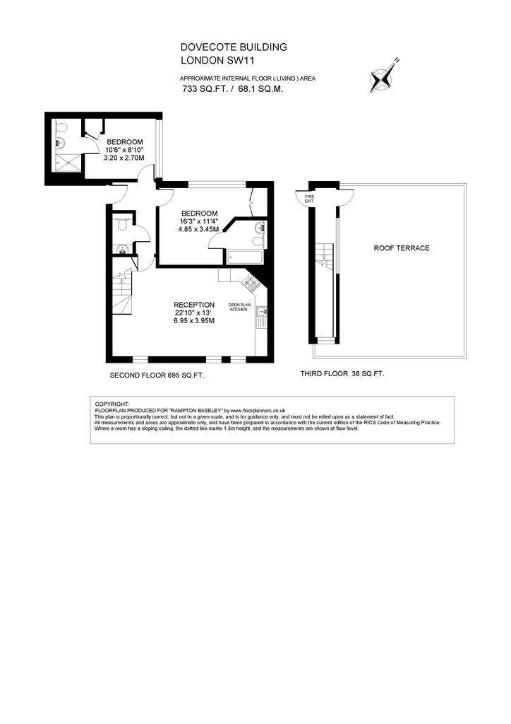 2 bedroom flat to rent - floorplan