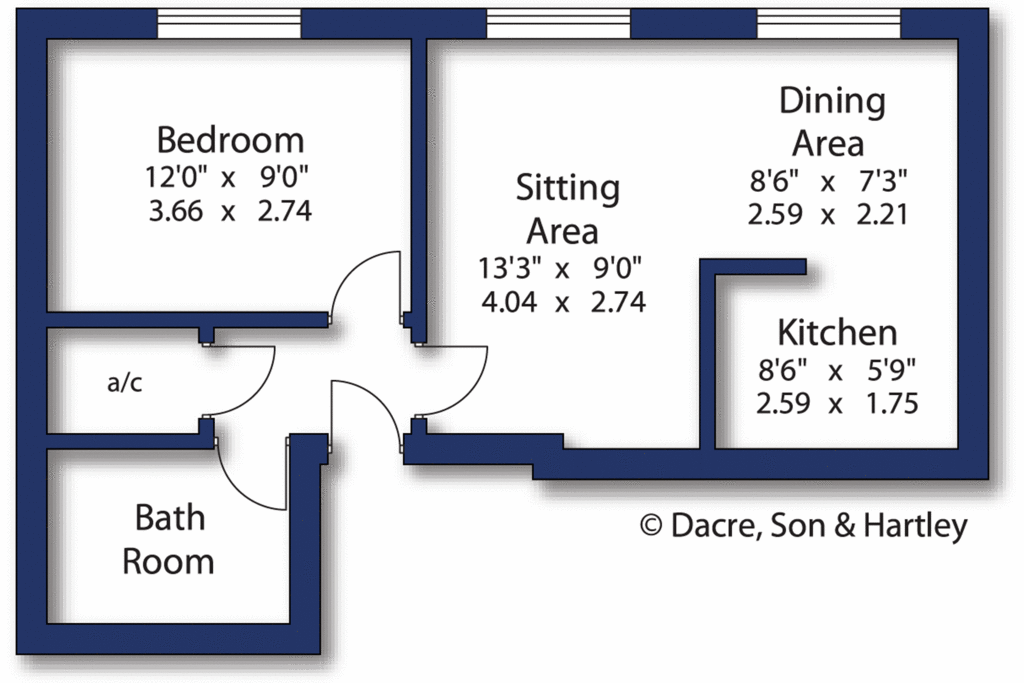 1 bedroom flat for sale - floorplan