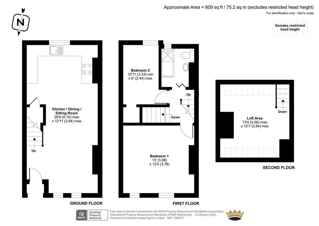 2 bedroom flat for sale - floorplan