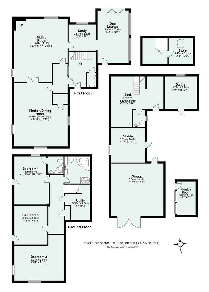 3 bedroom detached house for sale - floorplan