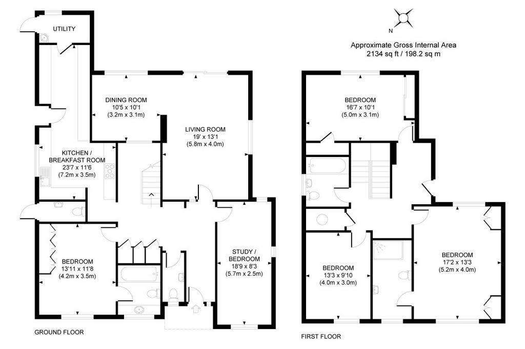 4 bedroom detached house to rent - floorplan