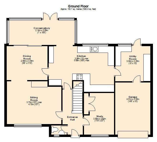 4 bedroom detached house for sale - floorplan