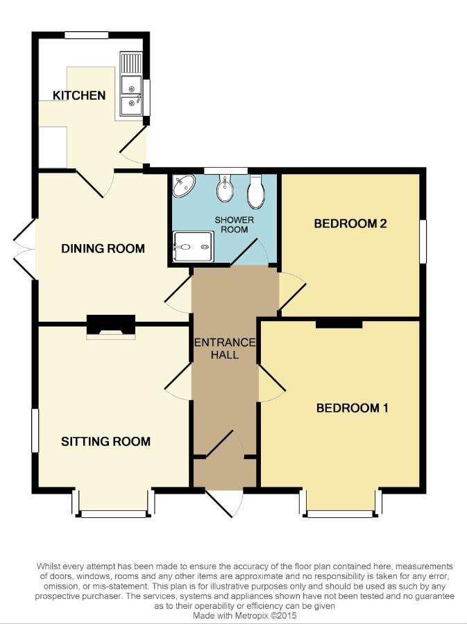 2 bedroom property to rent - floorplan