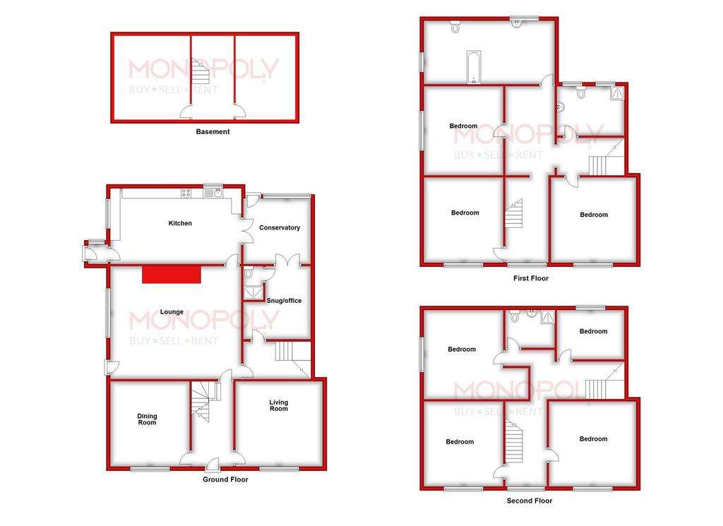 9 bedroom character property for sale - floorplan