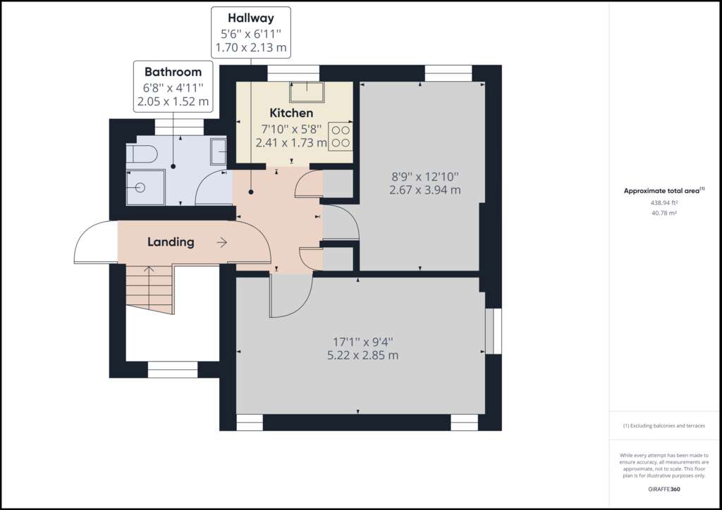 Studio flat for sale - floorplan