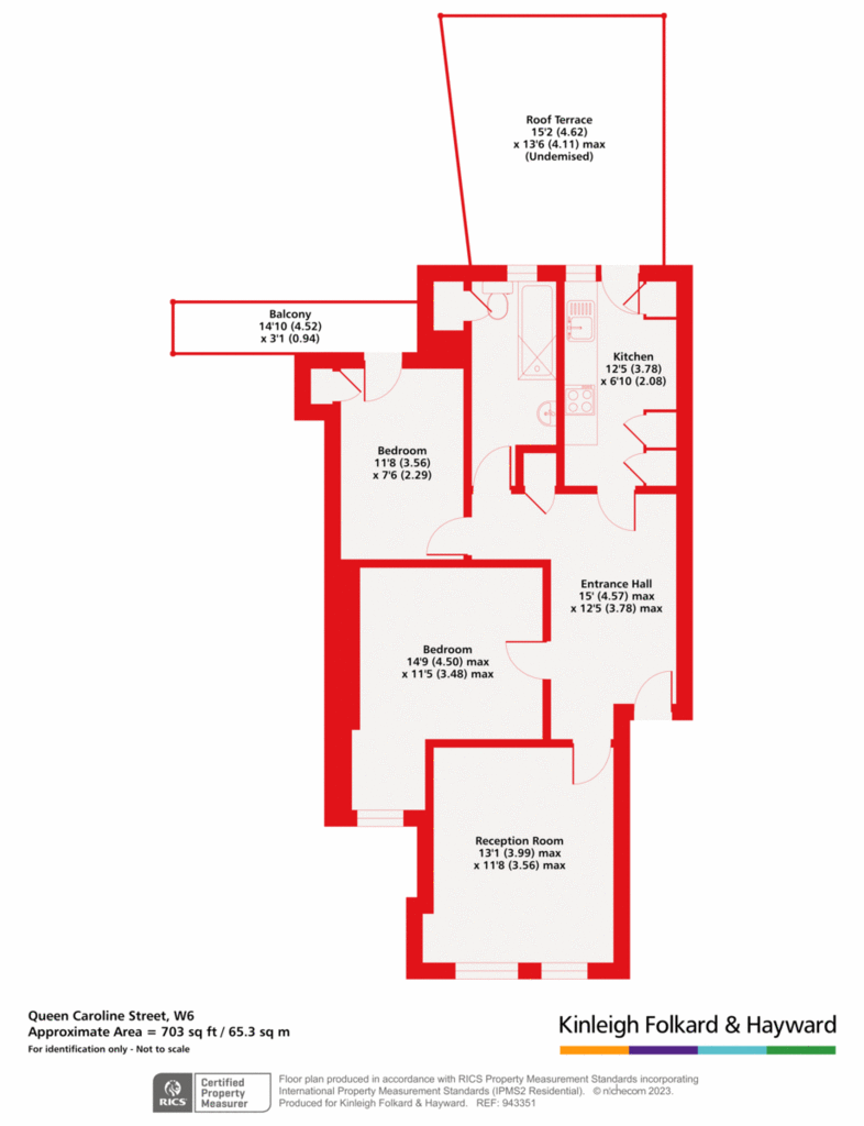 2 bedroom flat for sale - floorplan