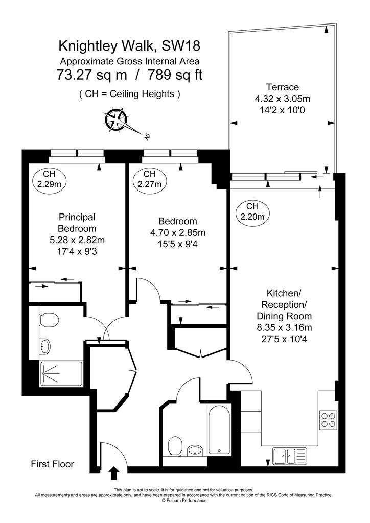 2 bedroom flat to rent - floorplan