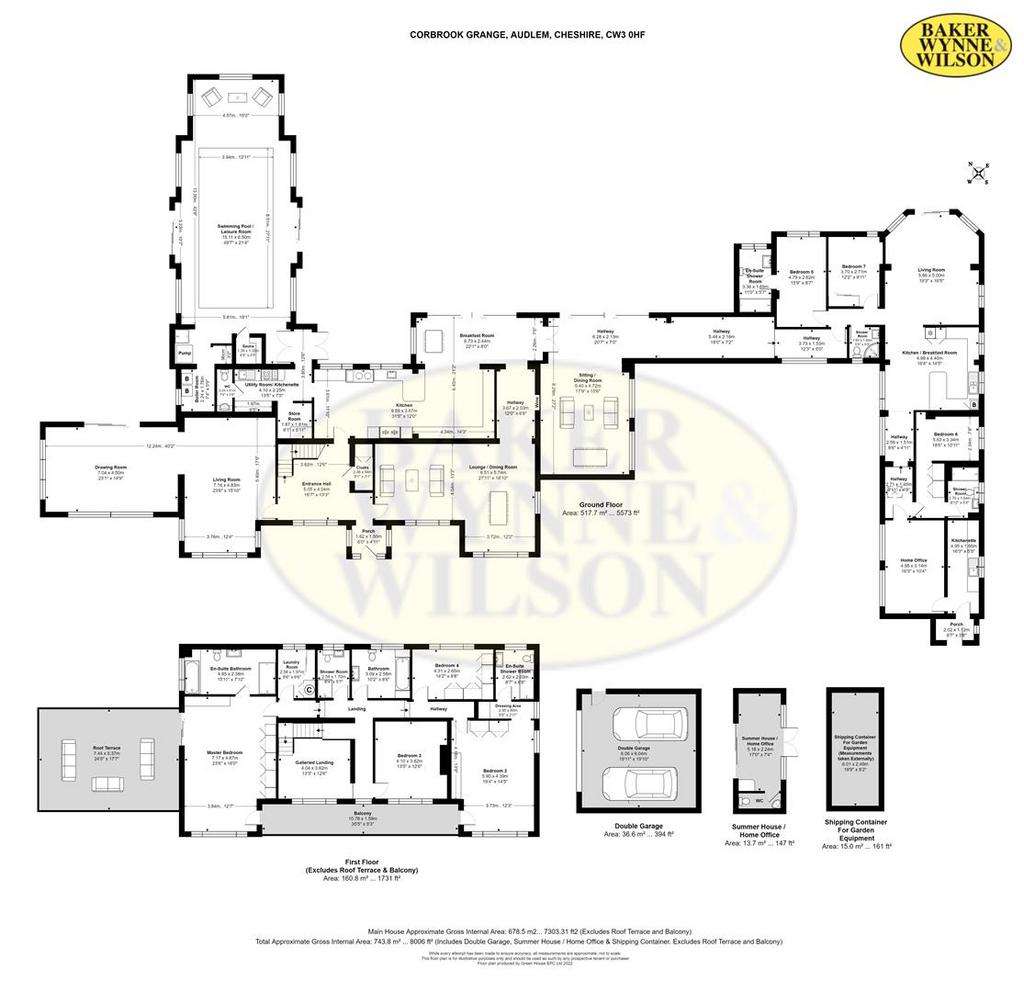 7 bedroom country house for sale - floorplan