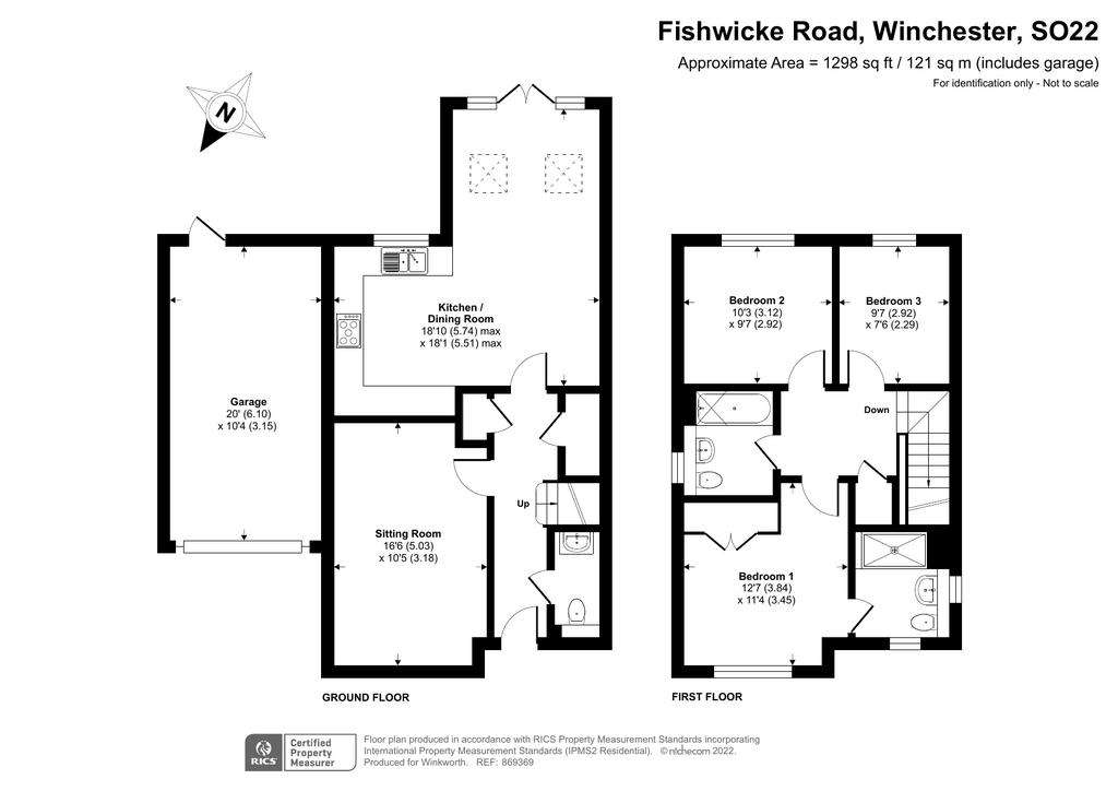 3 bedroom detached house to rent - floorplan