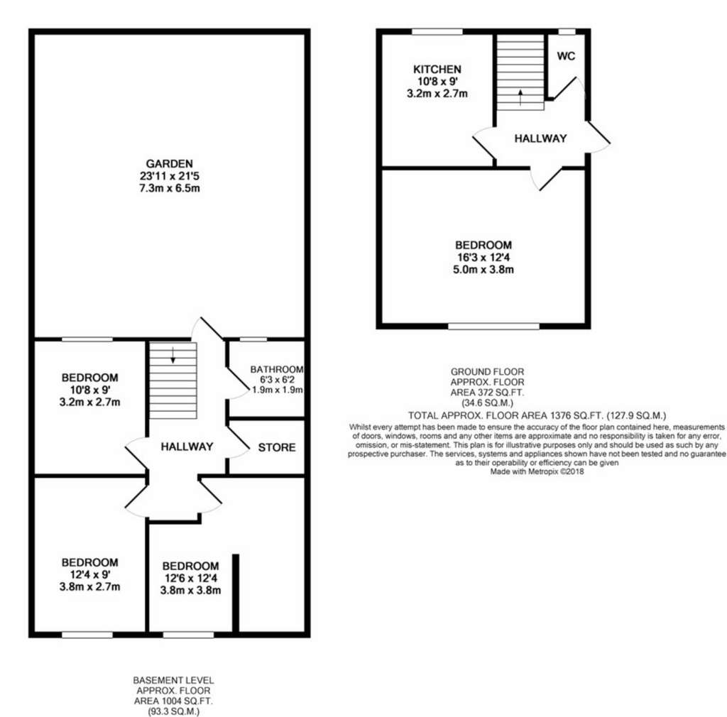 4 bedroom flat to rent - floorplan